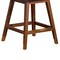 Armen Living Amalie Swivel Counter Stool in Brown Oak Wood Finish with Taupe Boucle Fabric 840254332034 - alternate 11